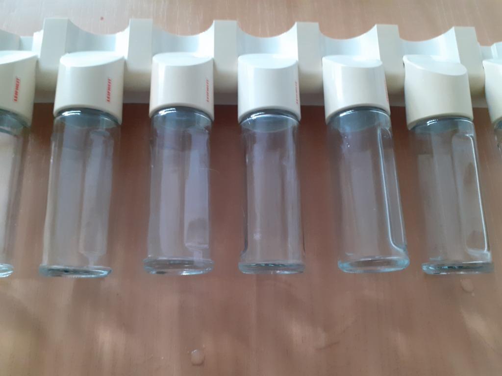 LEIFHEIT ÉTAGÈRE À EPICES 7 POTS EN VERRE, Enlèvement ou Envoi, Utilisé, Autres matériaux