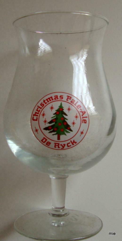 Bier brouwerij glas De Ryck Christmas Herzele, Ophalen of Verzenden, Zo goed als nieuw, Bierglas