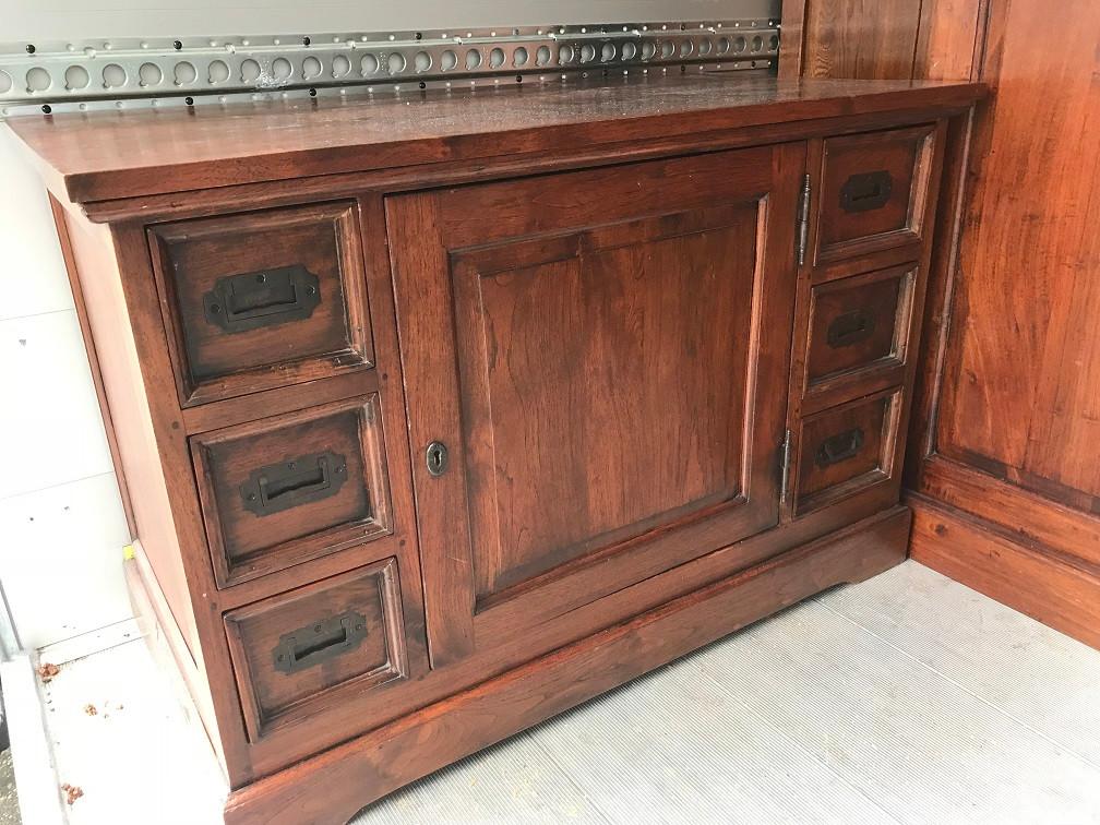 TEAK DRESSOIR TV-MEUBEL - lage kast met CD / DVD lades, Teck, 100 à 150 cm, Enlèvement, Utilisé