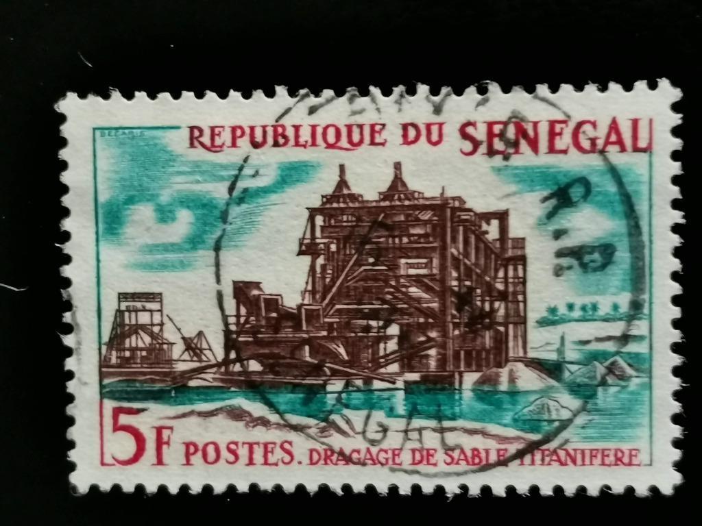 Sénégal 1964 - industrialisation - sable titanesque, Enlèvement ou Envoi, Autres pays, Affranchi