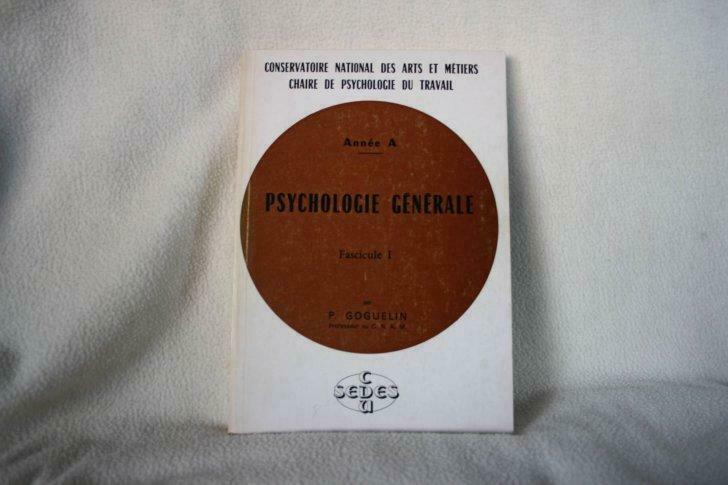 Conservatoire national des arts et métiers chaire psych ..., Enlèvement ou Envoi, Utilisé