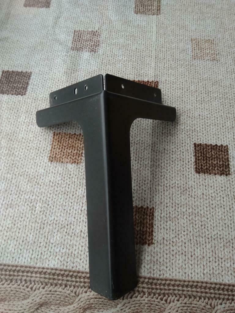 4 pieds en acier brun foncé, Enlèvement ou Envoi, Comme neuf