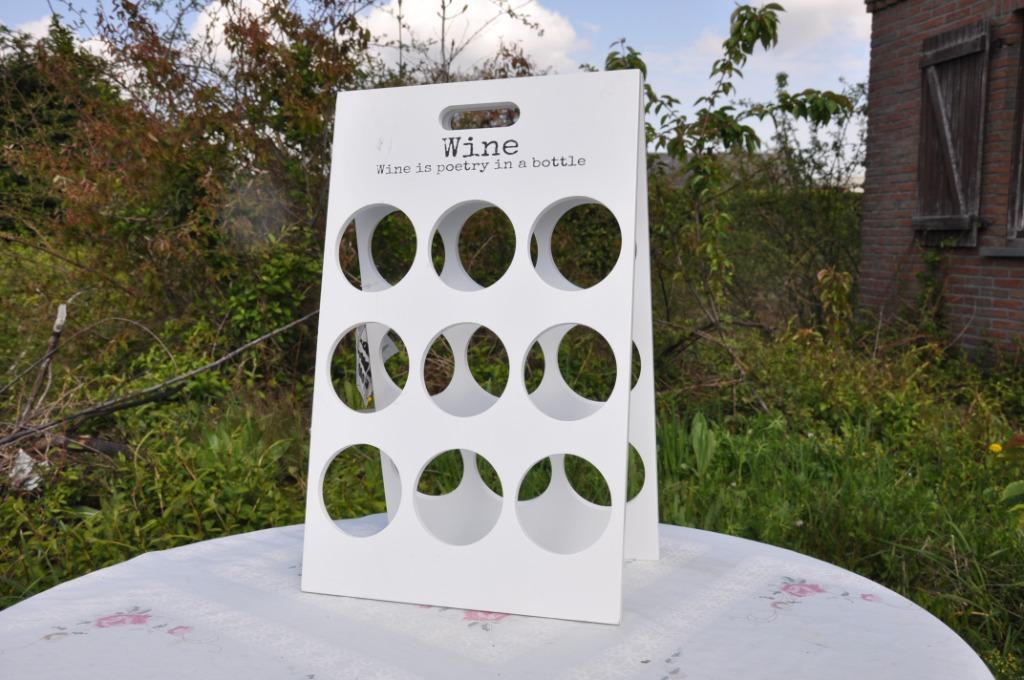 porte bouteille en bois 9 emplacements, Enlèvement ou Envoi, Neuf, Bois, 5 à 15 bouteilles