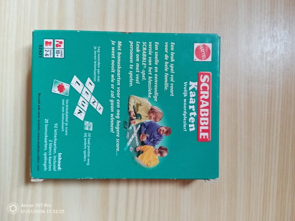Scrabble kaartenspel, Ophalen, Zo goed als nieuw, Jongen of Meisje
