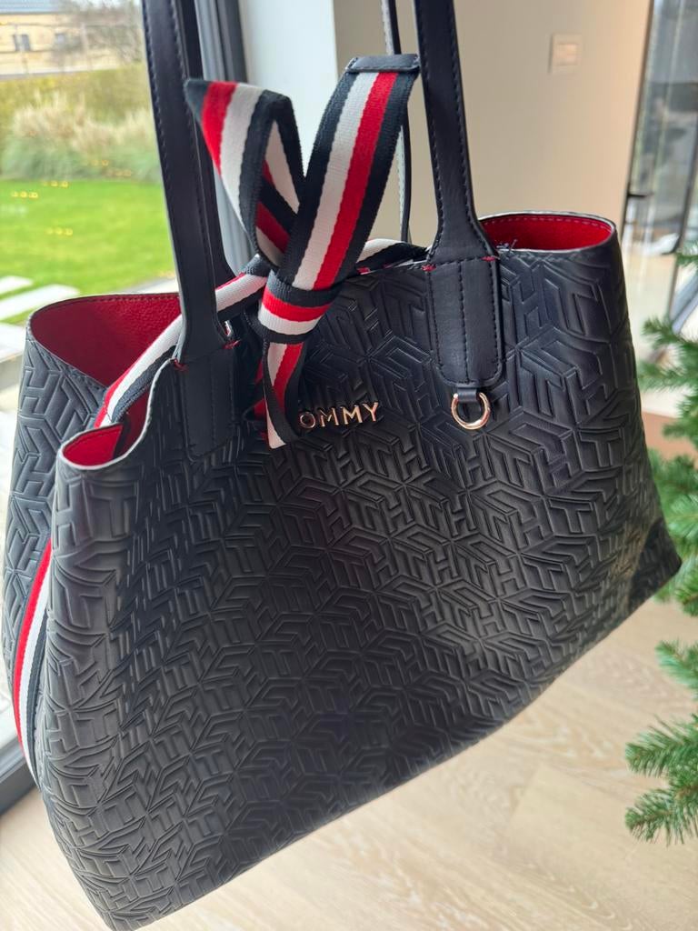 Tote bag Tommy Hillfiger blauw rood, Ophalen of Verzenden, Zo goed als nieuw, Blauw, Shopper