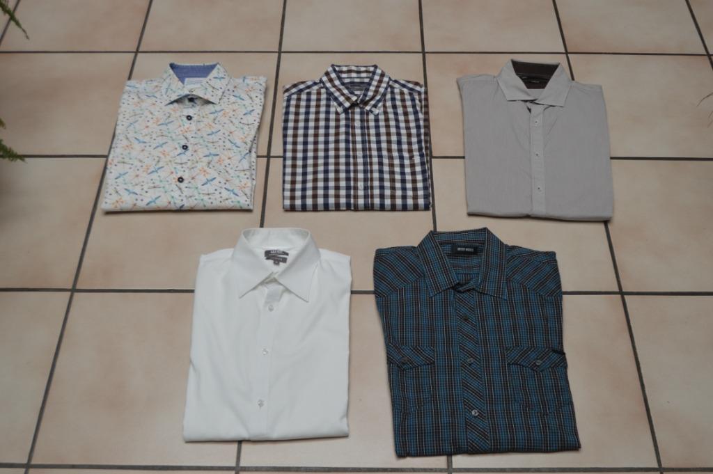Schitterende slimfit shirts van het merk Maat M voor €8 stuk, Overige kleuren, Halswijdte 39/40 (M), Ophalen of Verzenden, WE, BRICE, A.MORATO