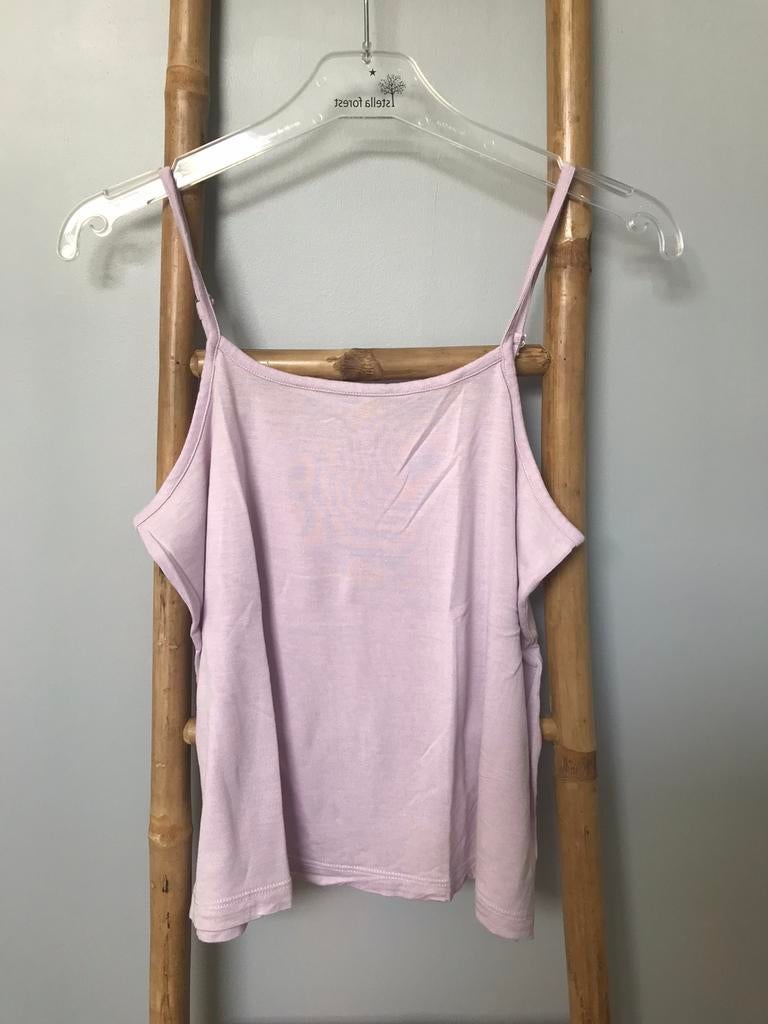 Top lila à brides, taille 16 ans