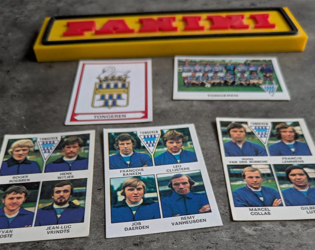 PANINI FOOTBALL 78 TONGEREN 5 AUTOCOLLANTS 1978 Clijsters, Envoi, Autocollant