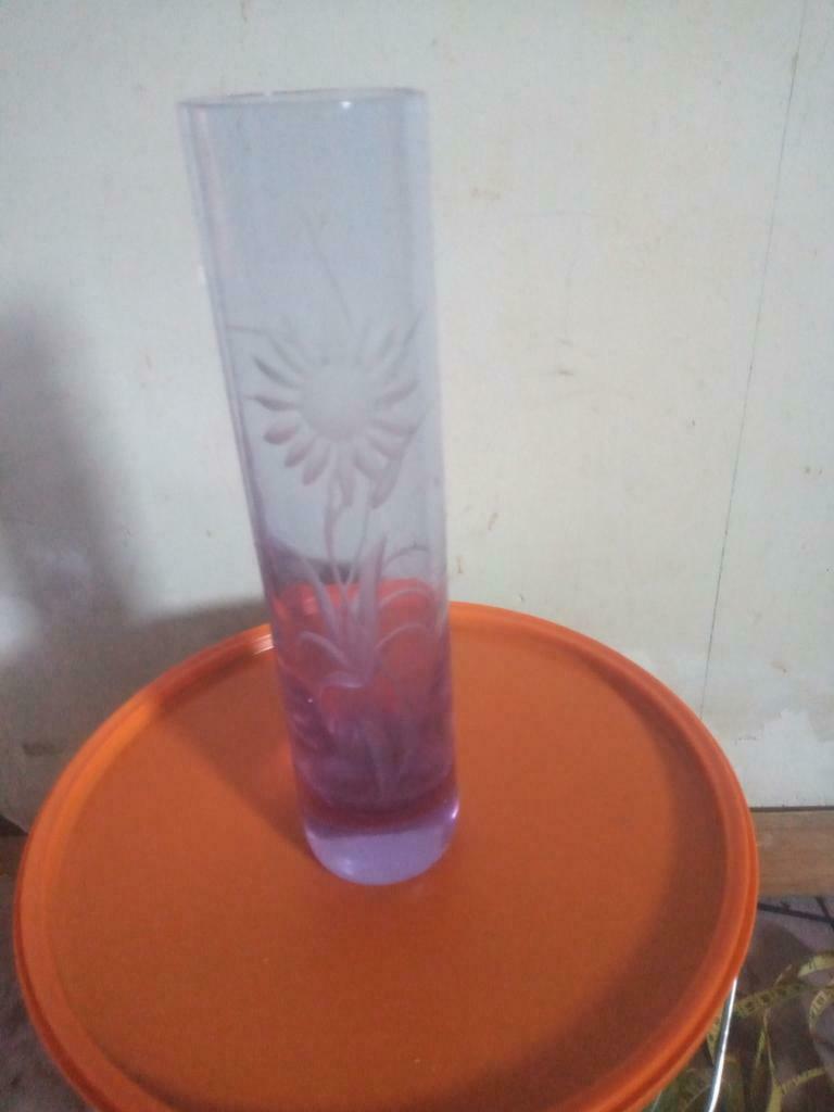 Murano geslepen glazen vaas?, Huis en Inrichting, Glas