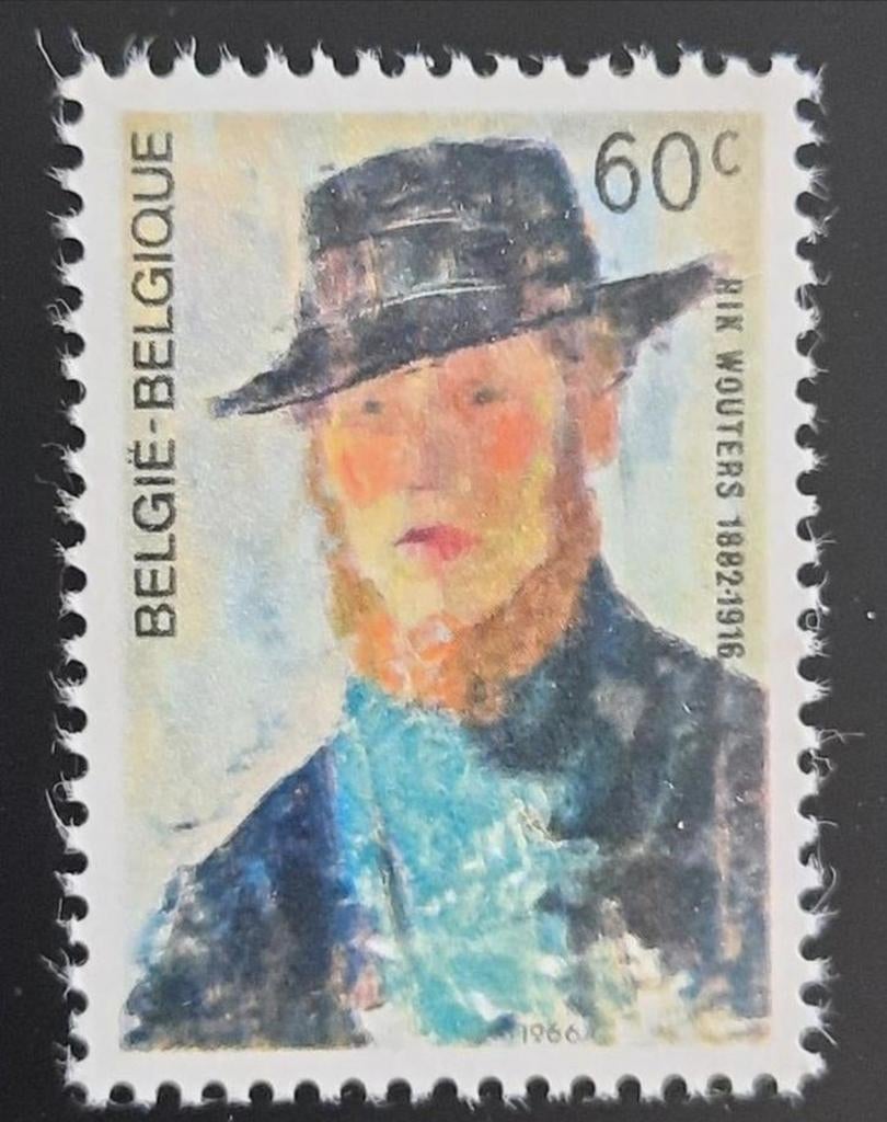 Belgique : COB 1384 ** Rik Wouters 1966., Sans timbre, Neuf, Enlèvement ou Envoi, Non oblitéré