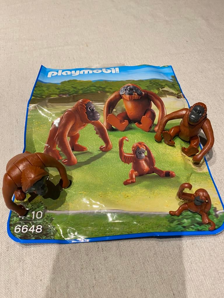 Playmobil Orang-Oetans met kind (6648), Kinderen en Baby's, Speelgoed | Playmobil, Ophalen of Verzenden, Zo goed als nieuw