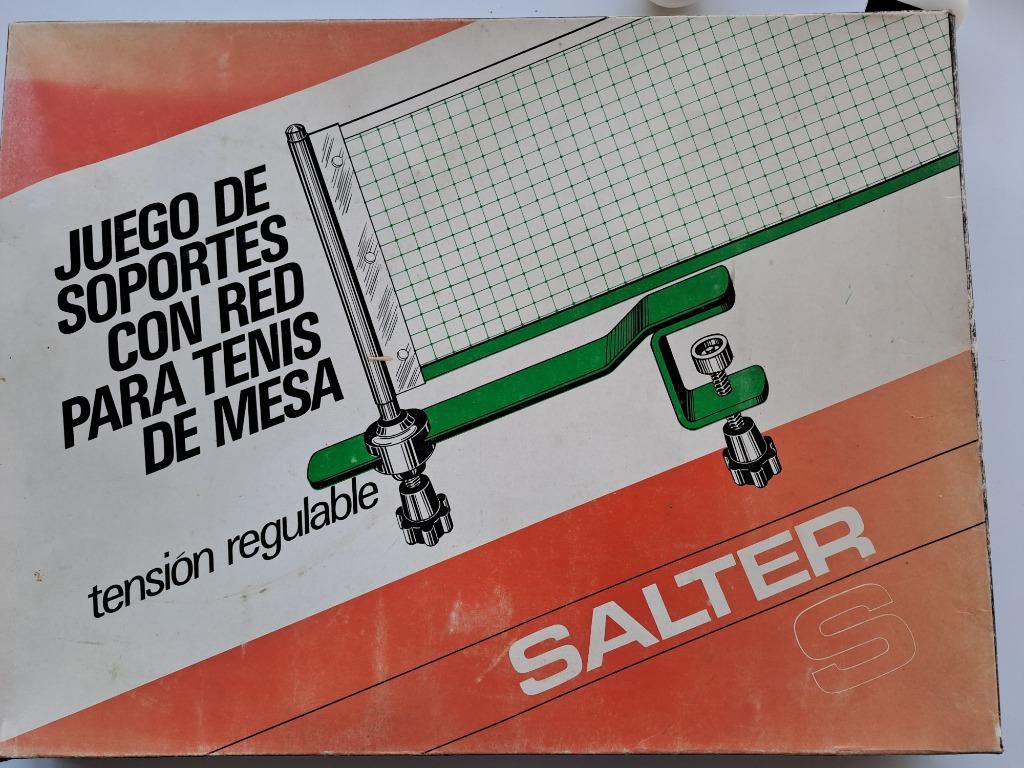 Set pingpong pallet en net Salter plus balletjes, Ophalen of Verzenden