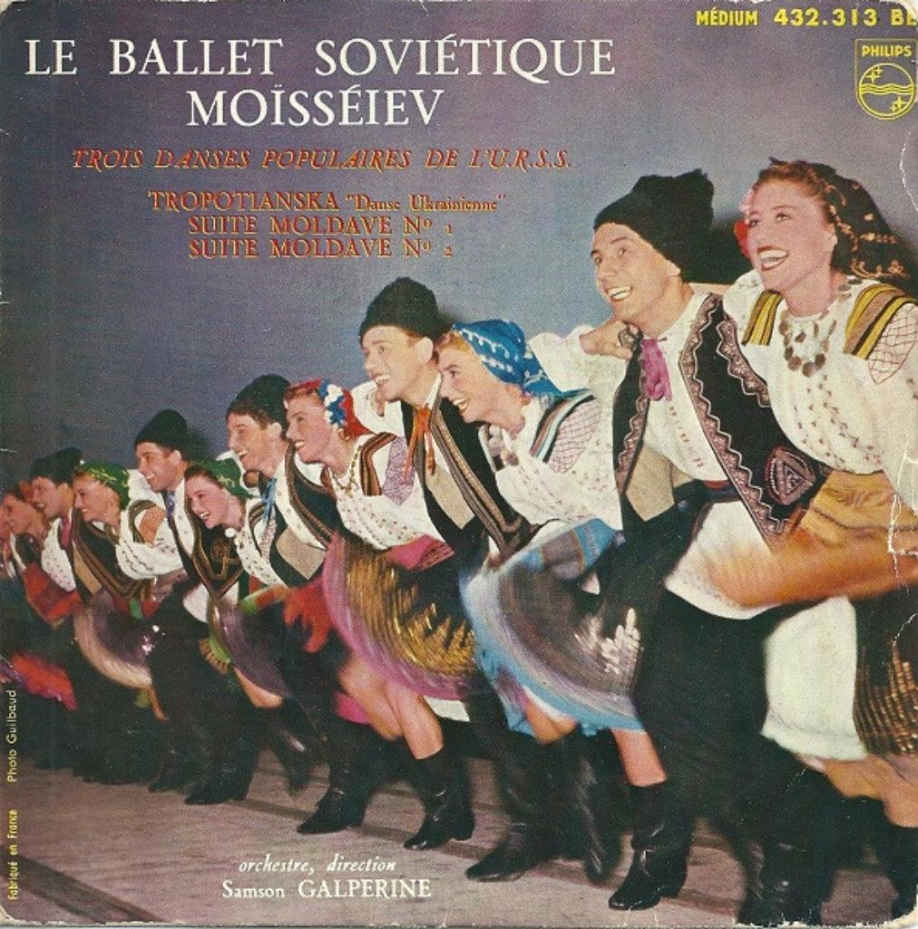 Le Ballet Soviétique Moïsséiev - 3 Dances Populaires URSS, Cd's en Dvd's, Vinyl Singles, Ophalen of Verzenden, Zo goed als nieuw