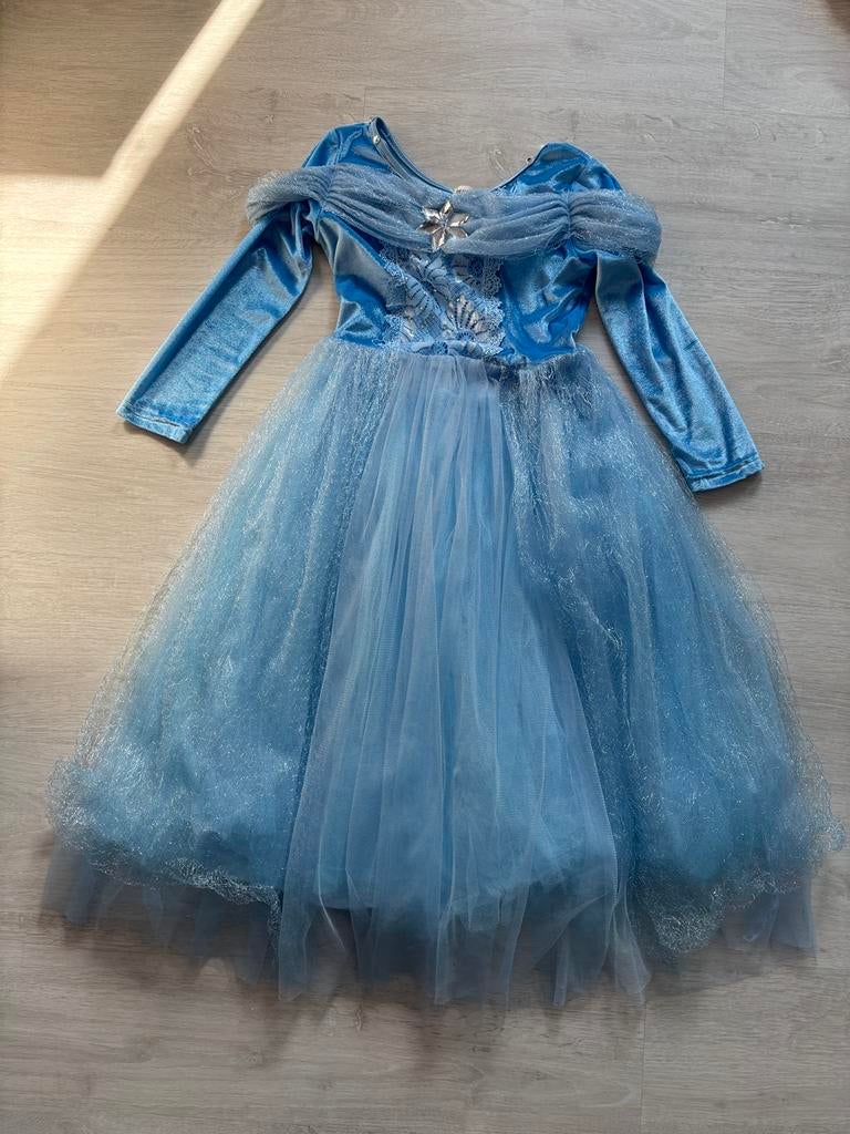 Robe de princesse Reine des Neiges 140 - 10 ans, Enlèvement ou Envoi, Comme neuf