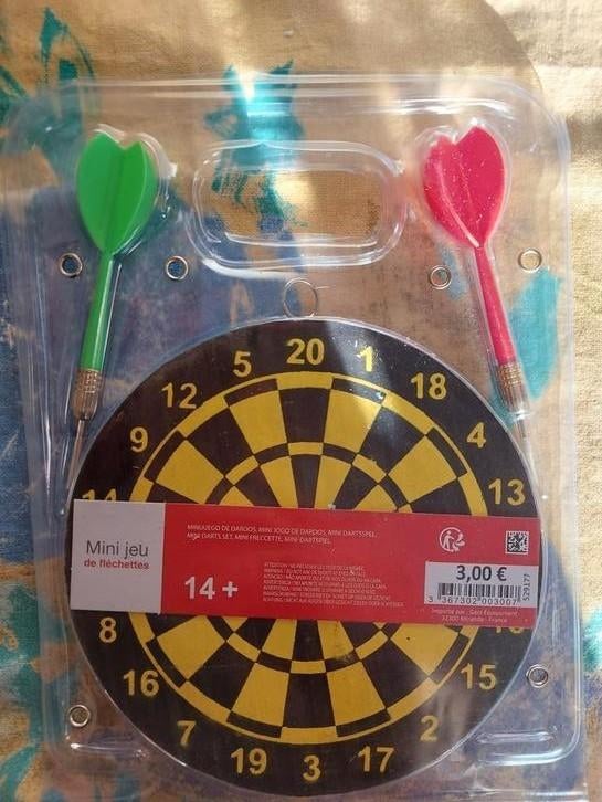 Mini jeu de fléchettes, Ophalen of Verzenden, Pijlen