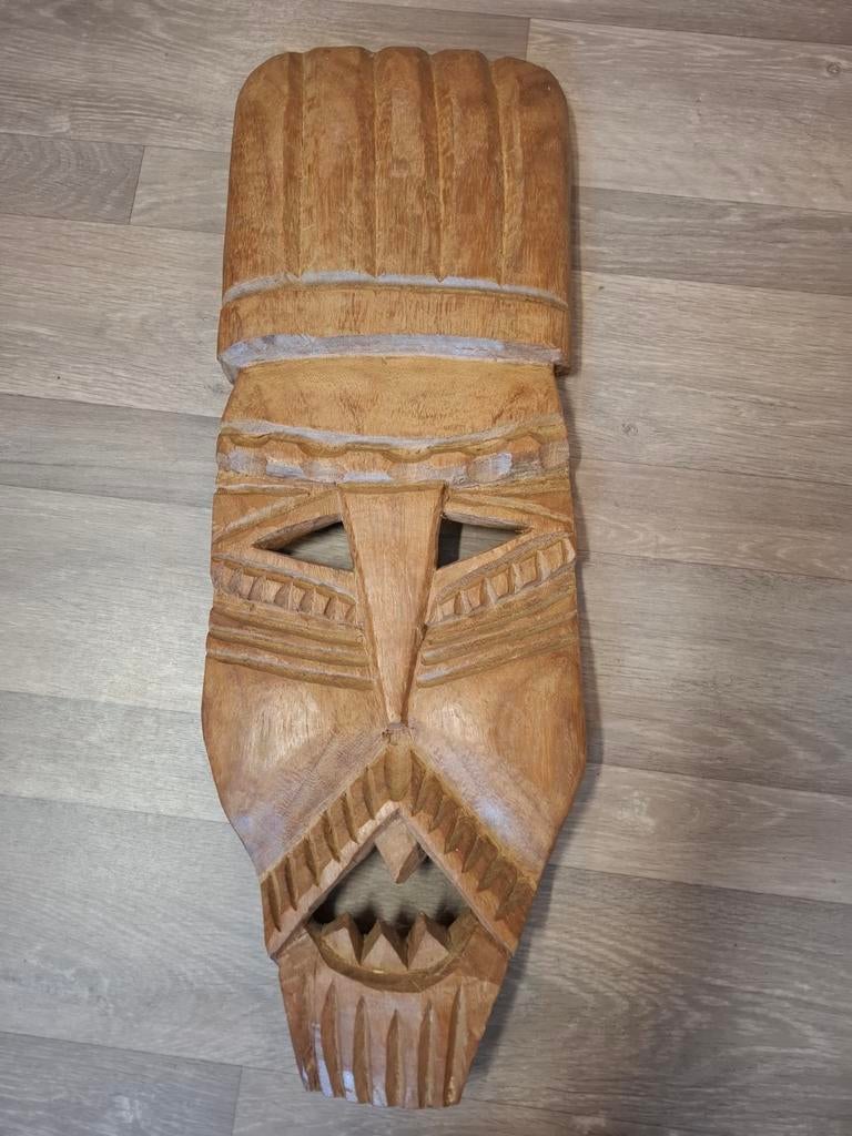 Afrikaans houten masker, Antiek en Kunst, Ophalen of Verzenden