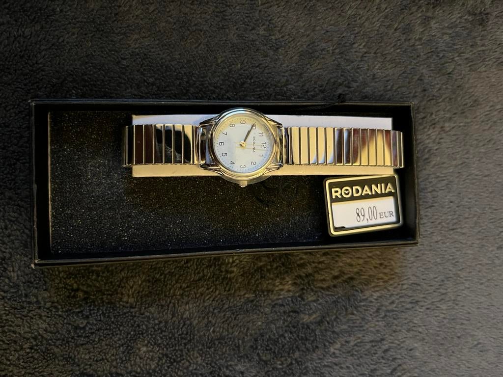 Elegante Rodania Essentials Voltaire dameshorloge – NIEUW, Autres marques, Acier, Enlèvement, Avec strass