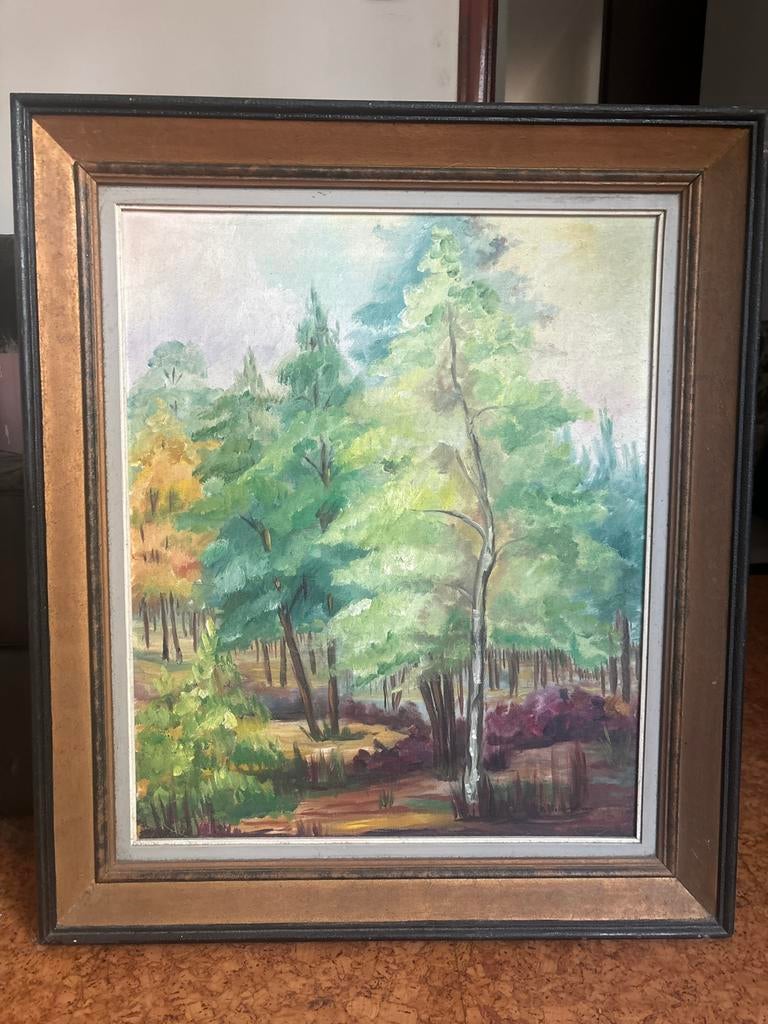 Antiek impressionisme schilderij gesigneerd Liebermann, Antiek en Kunst, Ophalen
