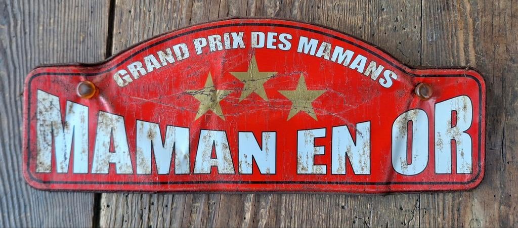 Grand prix de mamans,  maman en or reclamebord, Ophalen of Verzenden, Reclamebord