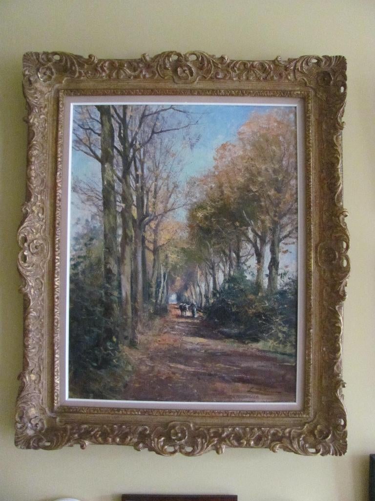 Léon Delderenne (1865-1921) Rue ensoleillée (École de Mol), Enlèvement