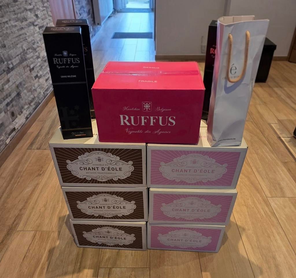 Traditionele methode: Ruffus en Chant d'Éole te koop, Verzamelen, Wijnen, Nieuw, Roséwijn, Ophalen