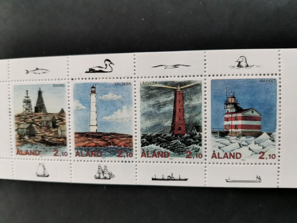 Aland 1992 - boekje vuurtorens **, Ophalen of Verzenden, Finland, Postfris