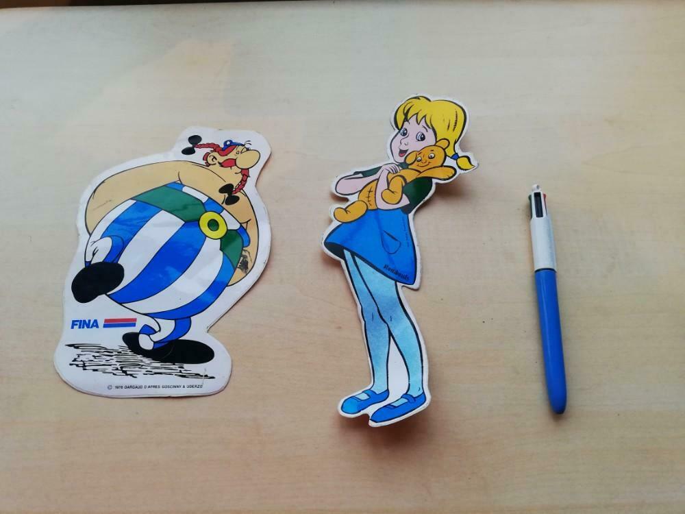 Vintage stickers Obelix en de reddertjes, Ophalen of Verzenden