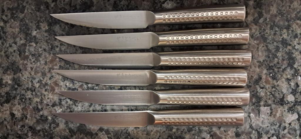 Couteaux à steaks chinois, ancienne collection Delhaize, Envoi, Comme neuf, Résiste au lave-vaisselle