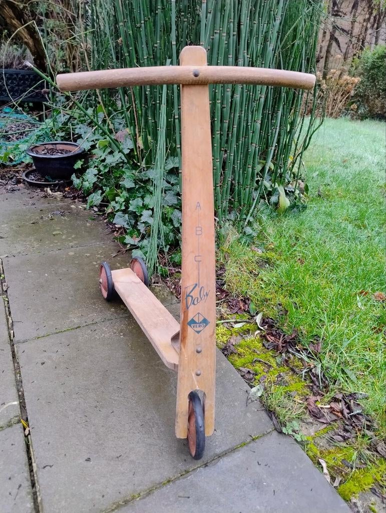 Vintage kinderstep, Fietsen en Brommers, Ophalen