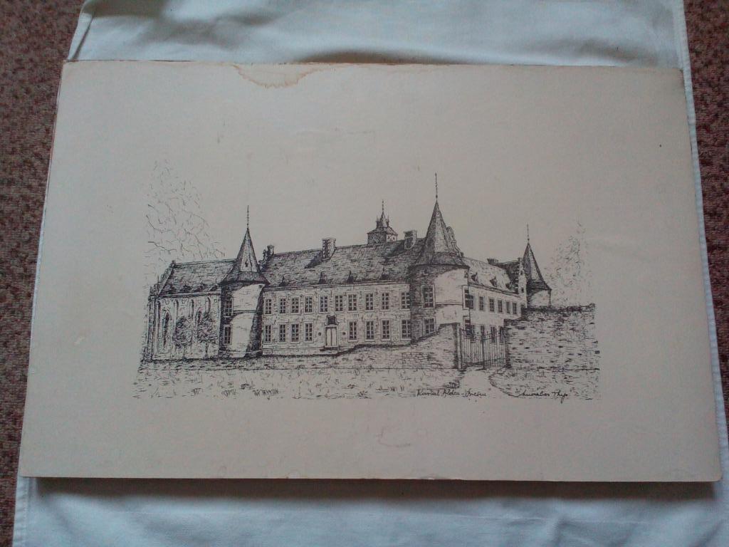 Alden Biesen - Tekening, Antiek en Kunst, Ophalen of Verzenden