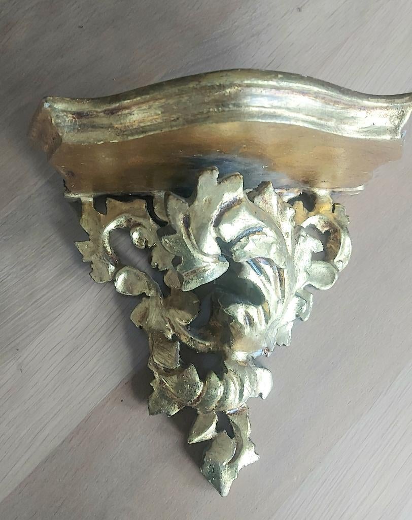 Console dorée en bois pour statue, Antiquités & Art, Antiquités | Objets religieux, Enlèvement ou Envoi