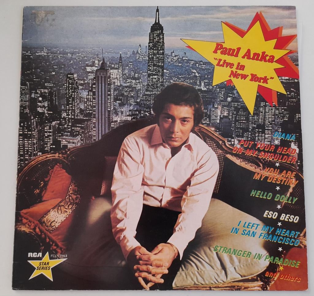 Paul Anka live in New York elpee, Ophalen of Verzenden
