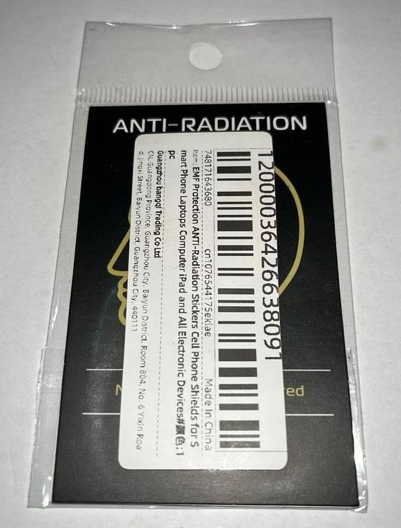 Anti Stralingsticker - 55mm x 85mm, Ophalen of Verzenden, Nieuw