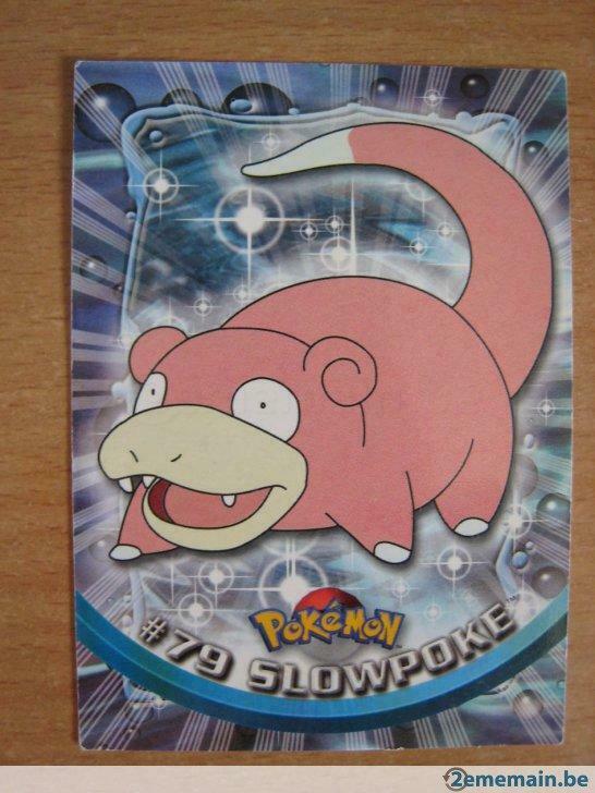 pokemon topps english  n° 79 slowpoke ramoloss, Envoi, Utilisé, Cartes en vrac