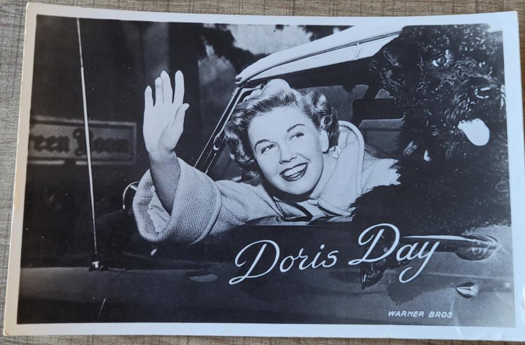 Oude postkaart: zangeres Doris Day, Verzamelen, Ophalen of Verzenden, Gebruikt, Foto of Kaart