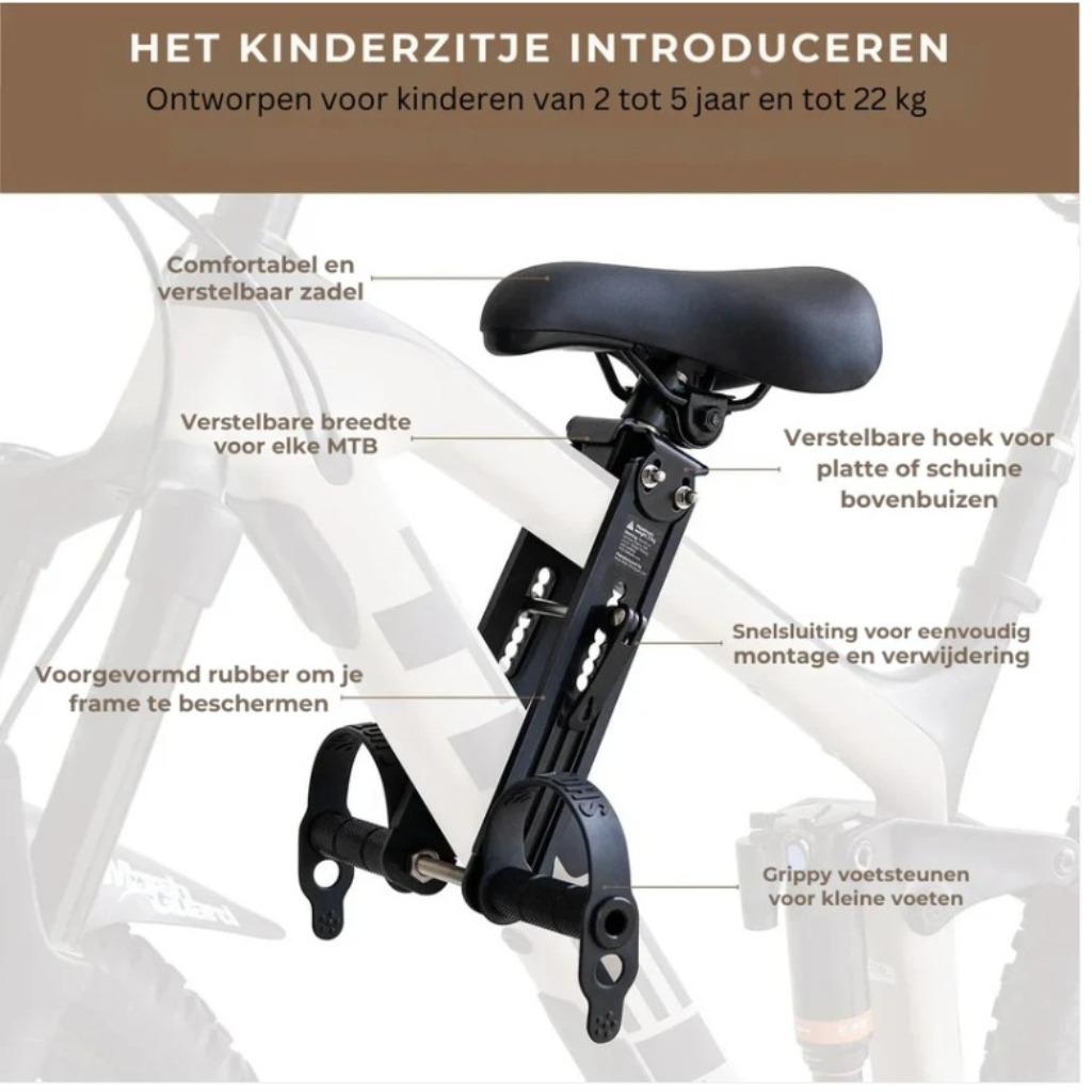 Kinderzitje + stuur, Enlèvement, Neuf, Siège avant, Repose-pieds