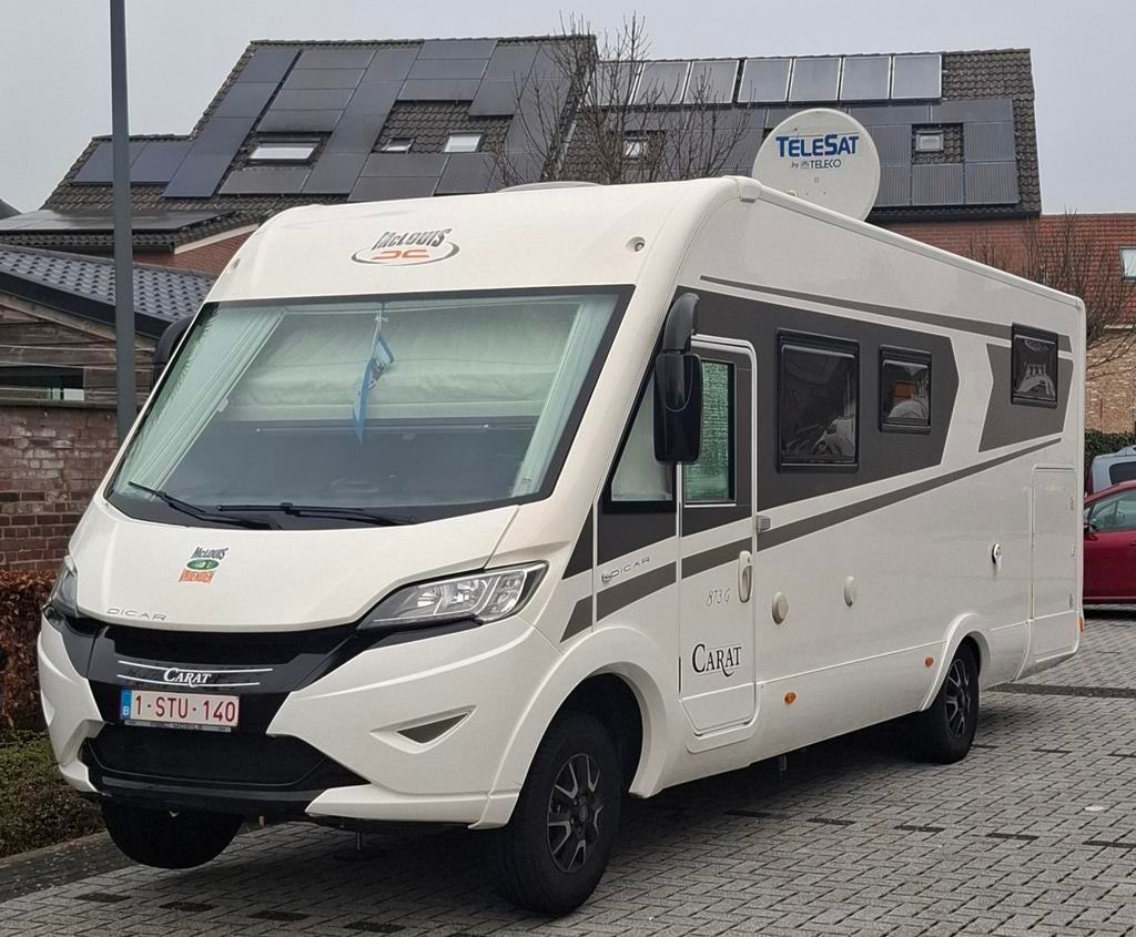 Carat 873G 32409KM, Caravans en Kamperen, Mobilhomes, Particulier, Luifel, TV