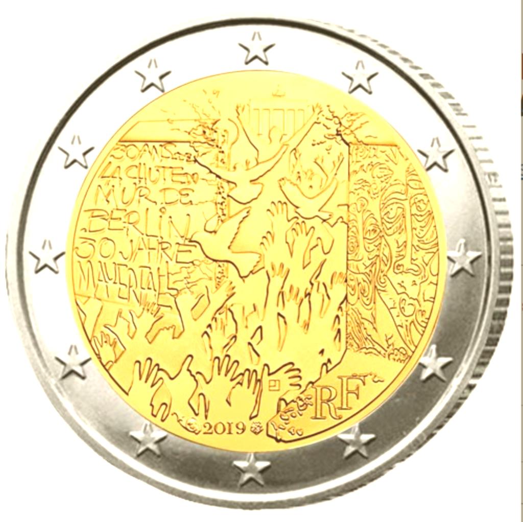 Pièce 2 Euros Allemagne 2019 - 30 ans de la chute du mur de, Enlèvement, Allemagne, 2 euros, Série