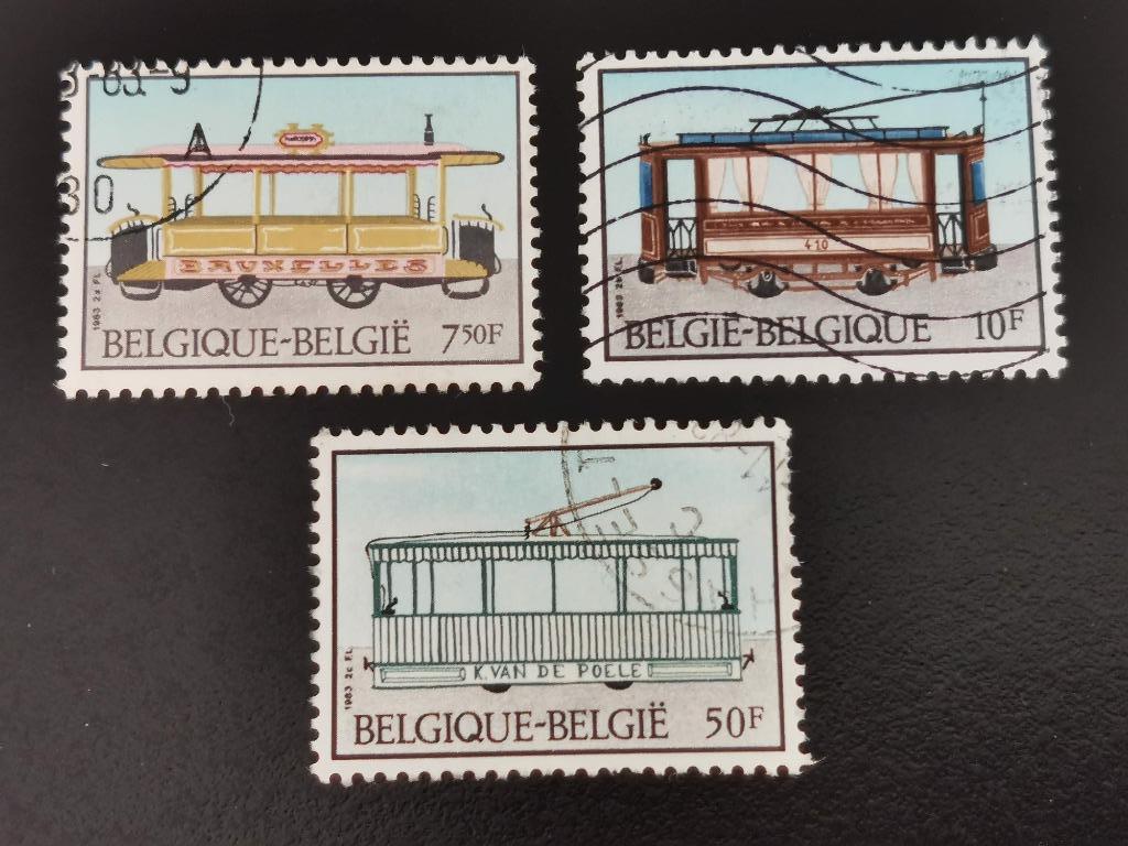 Belgique 1983 - tramway et trolleybus, Enlèvement ou Envoi, Affranchi