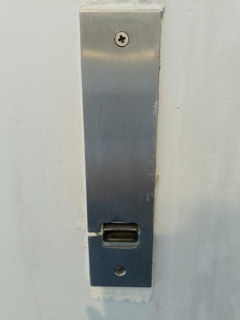 Inox Afdekplaatjes optreklint rolluiken, Enlèvement ou Envoi, Utilisé