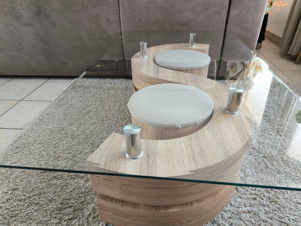 Woonkamertafel, Maison & Meubles, 100 à 150 cm, ., Autres essences de bois, Enlèvement