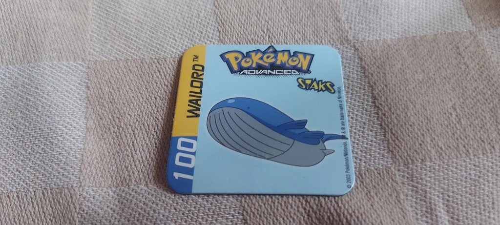 magneet speelgoed pokemon panini staks Wailord, Ophalen of Verzenden, Nieuw