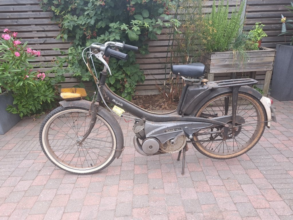 Vintage mobylette EEG Kaptein, 49 cc, Klasse B (45 km/u), 1 versnellingen, Ophalen