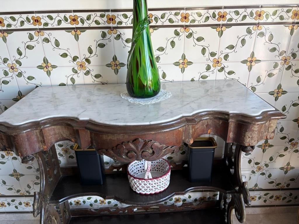 Console fin XIXe, Enlèvement