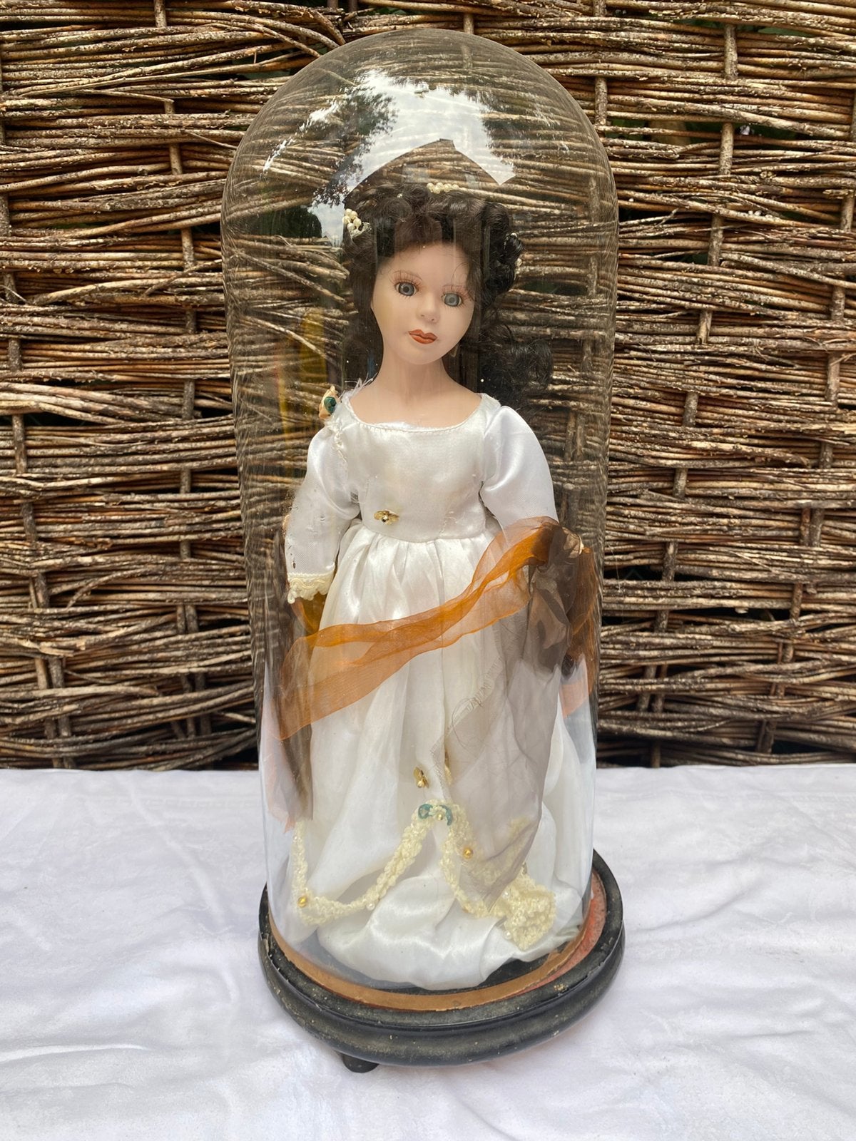 Verschillende oude poppen indien gewenst met stolp, Verzamelen, Poppen, Ophalen of Verzenden, Pop