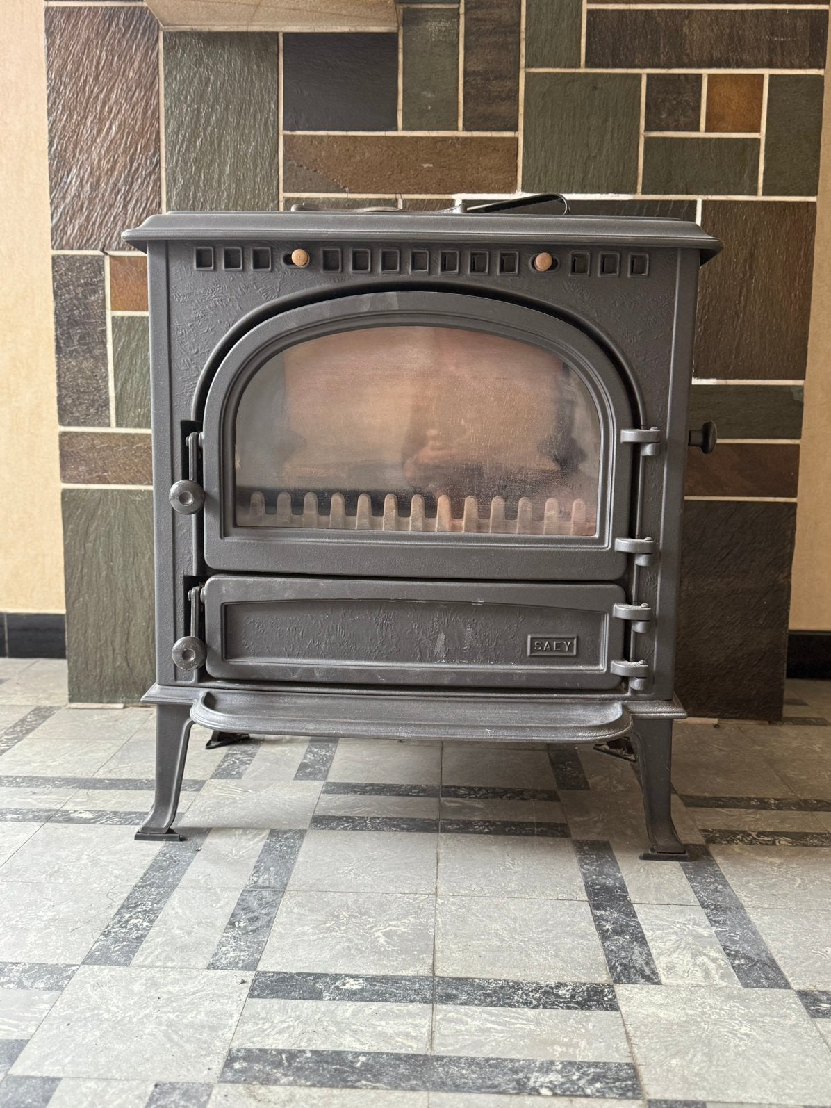 Poêle à bois et à charbon Saey, Maison & Meubles, Poêles, Enlèvement, Comme neuf, Bois, Poêle à charbon