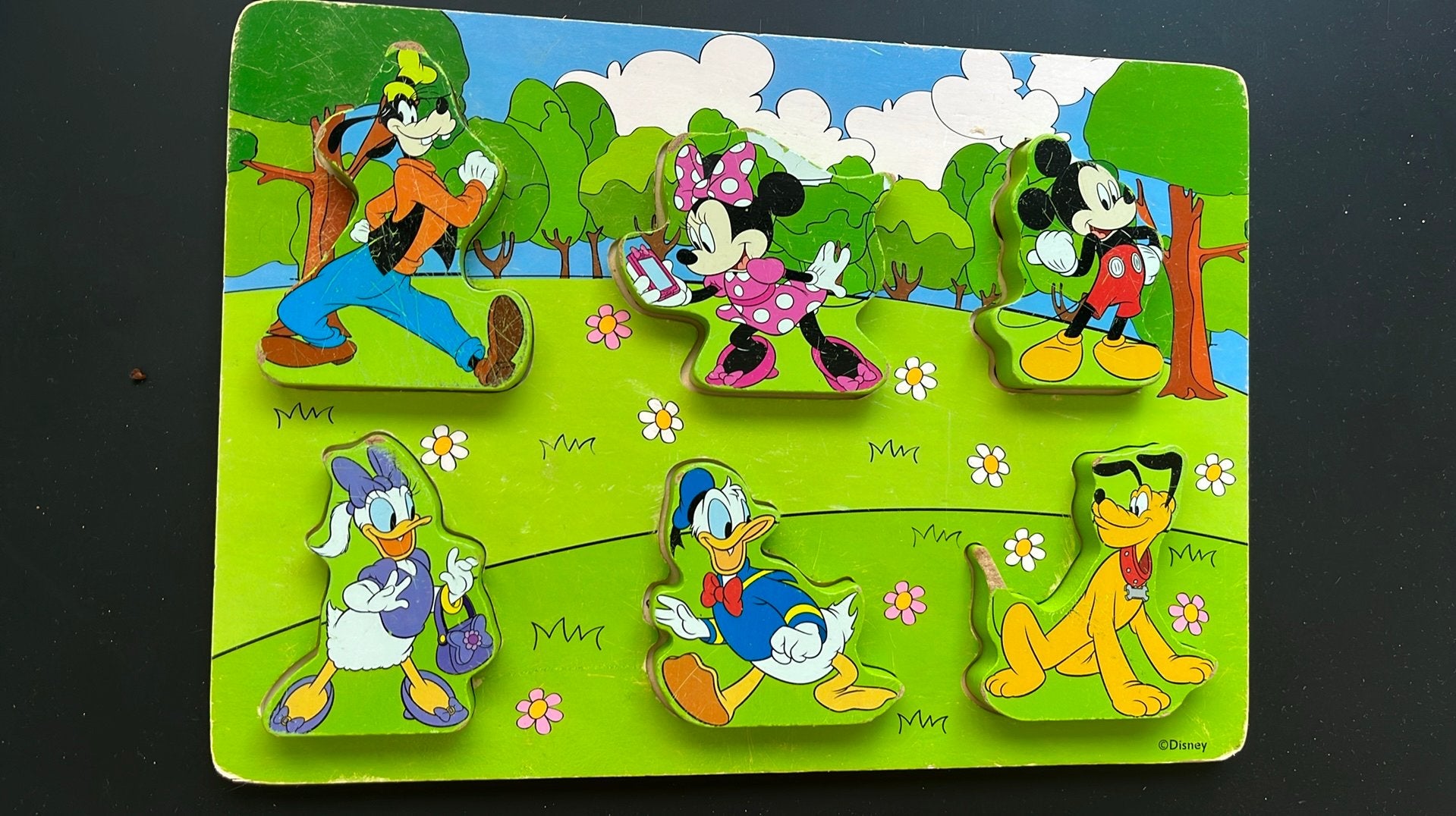 Houten inlegpuzzel disney, Ophalen, Gebruikt