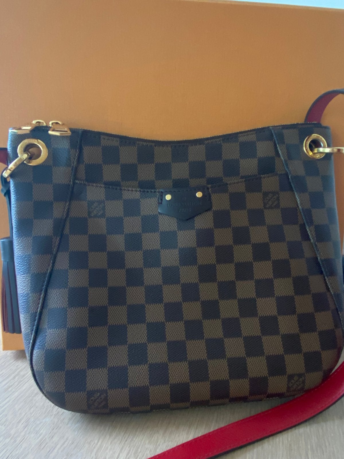 Louis vuitton South Bank, Handtassen en Accessoires, Tassen | Schoudertassen, Ophalen of Verzenden, Zo goed als nieuw, Bruin, Overige merken