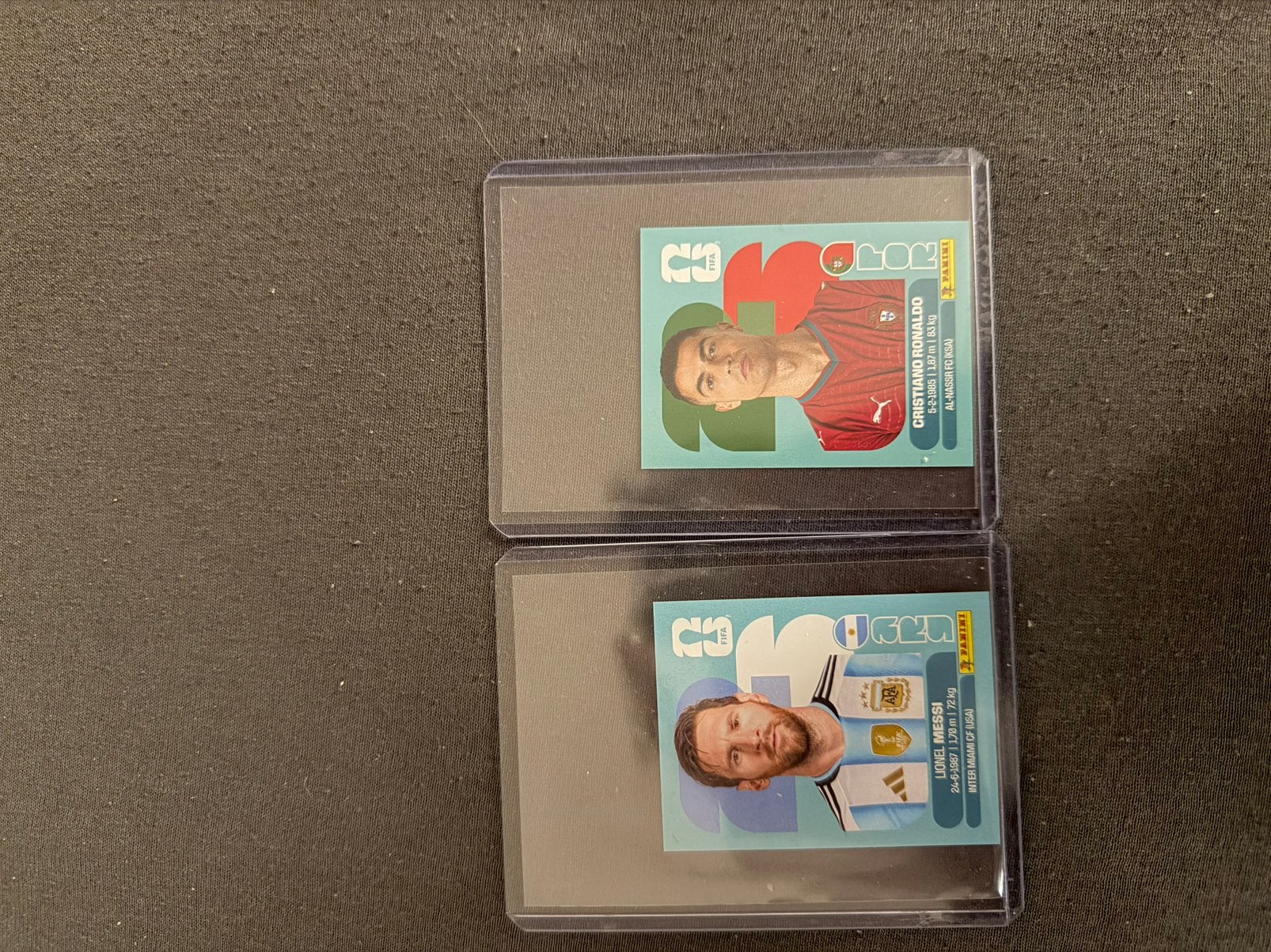 Ronaldo en messi sticker wk panini, Ophalen, Nieuw, Sticker