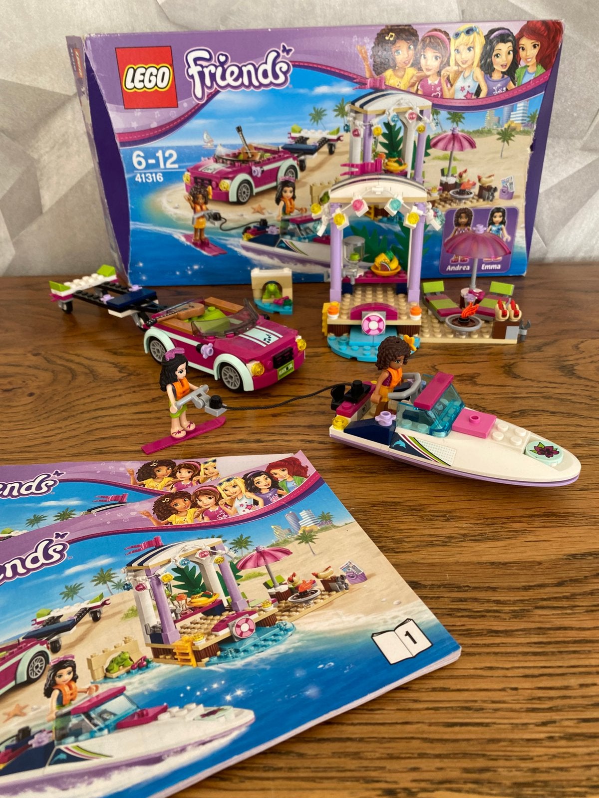 Lego friends speedboot en strandhuisje, Enlèvement, Comme neuf